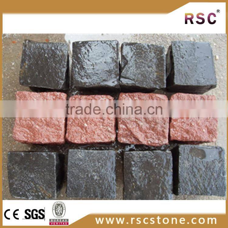 Granite paving stone patio setts