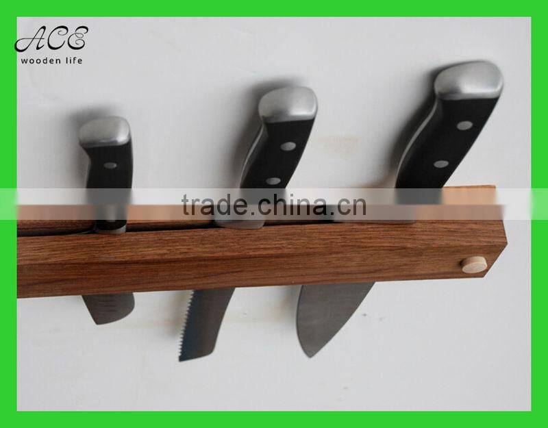 Custom wooden knife rack