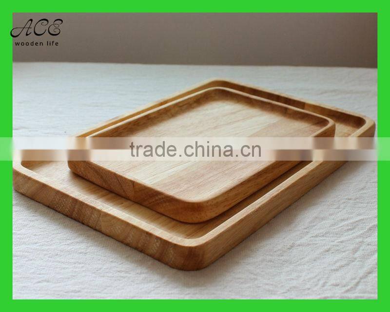 Custom rectangle wood tray
