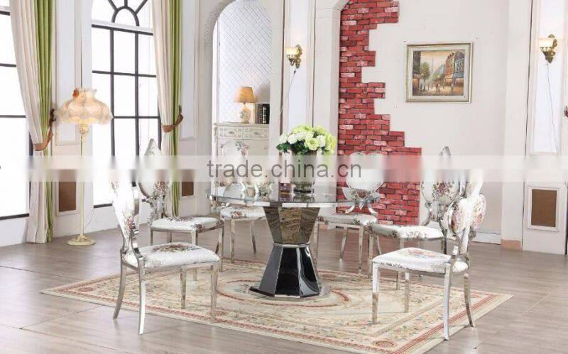 New design stainless steel dining chair for living room
