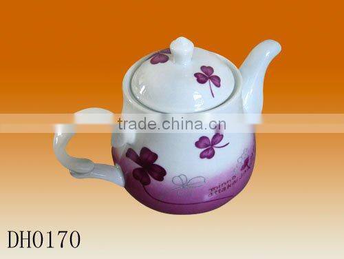 Factory direct manufacturer wholesale color glazed painting 600ml porcelain ceramic chinese tea pot