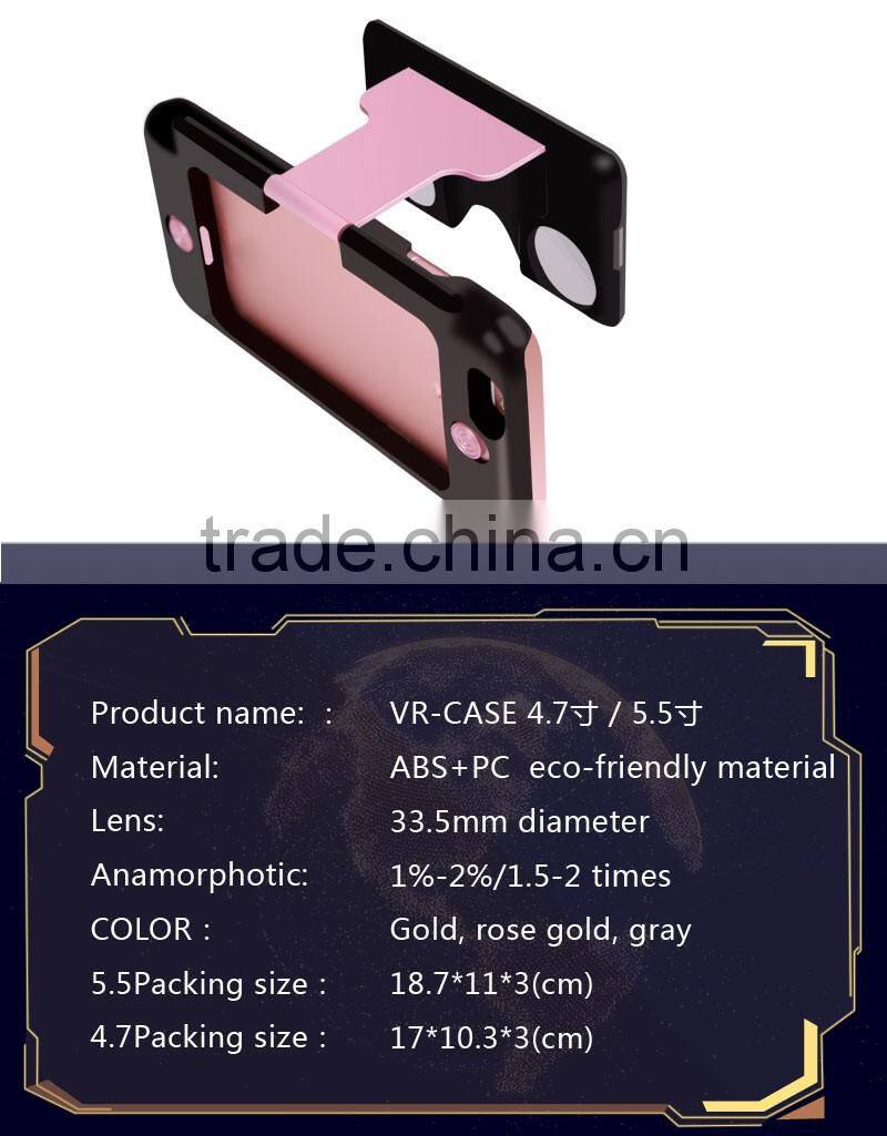 products mobile phone vr case/vr glasses for 3D video from China factory