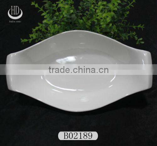 white ceramic unique soup bowls,bowl for restaurant,rectangular porcelain bowl