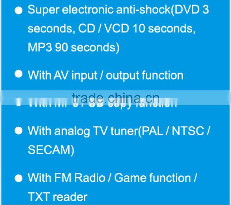 Newest Portable EVD 14.1-inch 1080p HD screen Wholesale portable DVD VCD Players with TV