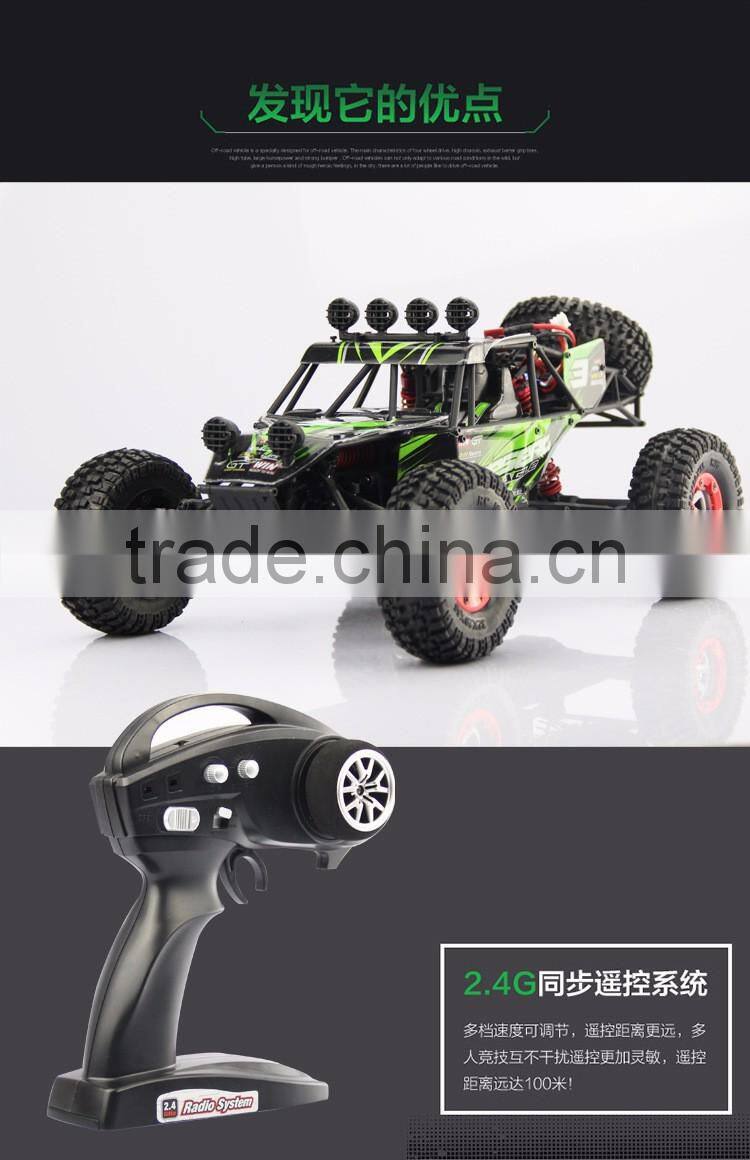 New Product 1:12 electric Rccar, 4WD Remote Control Cross-Country Rock Crawler With Big Wheels, 35km/h High Speed