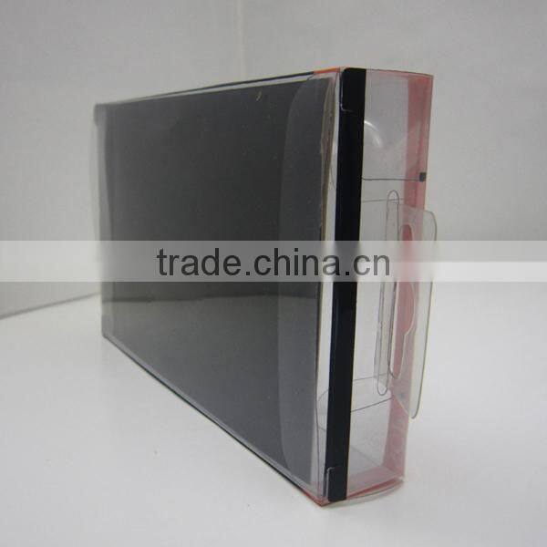 Popular sale PVC/PET packaging box for phone case, clear plastic paper packaging box, plastic box