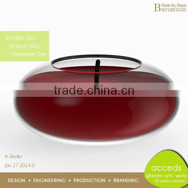 OEM/ODM Custom Borosilicate Glass Handmade Candleholder