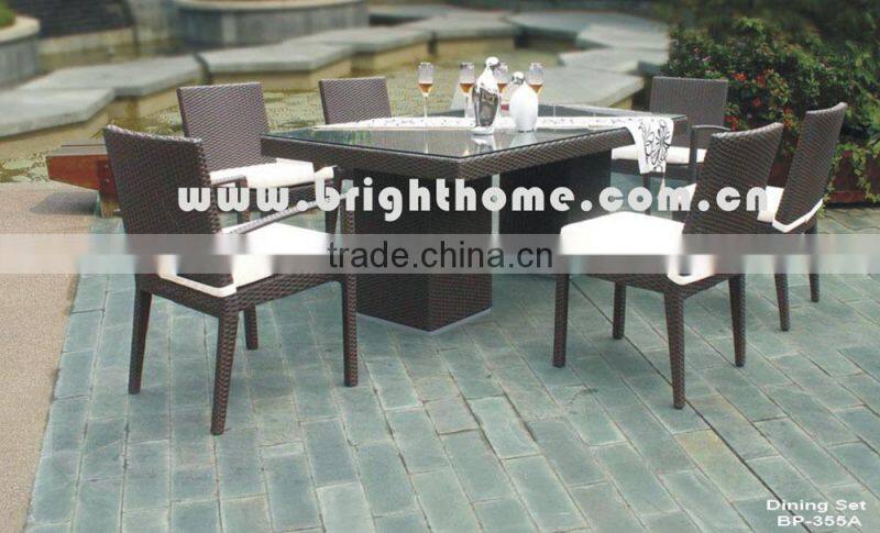 Chair and Table set BP-355 PE rattan wicker Leisure Outdoor Products