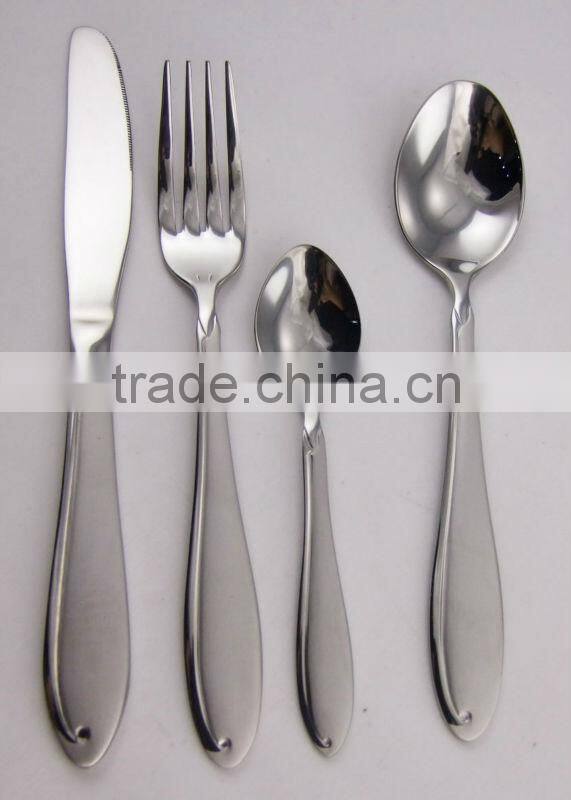 stainless steel tableware set spoon fork knife set