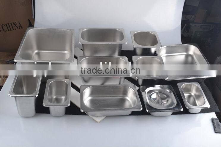 stainless steel GN pan with lid
