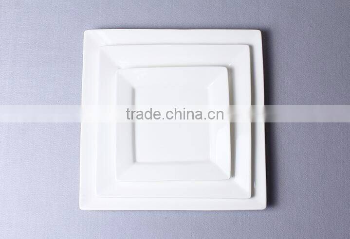 High quality ceramic white dining plate sets