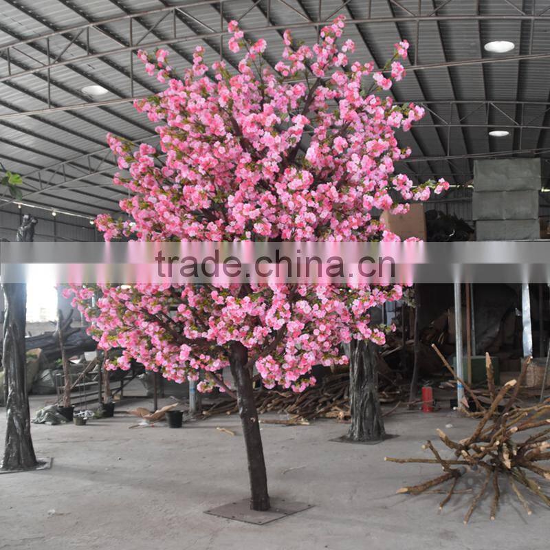 Artificial Pink Silk Indoor Natural Cherry Blossom Tree