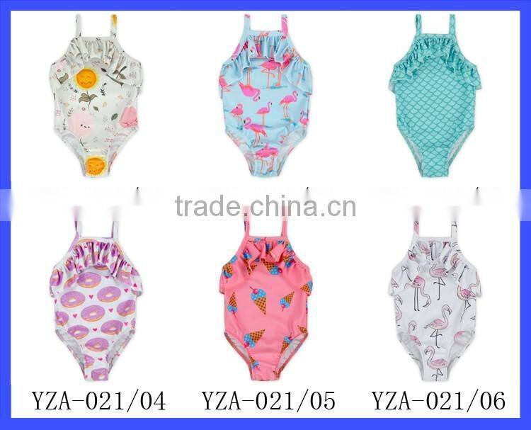 Pretty Little Baby Girls One Piece Swimwear Ruffle Swimsuit