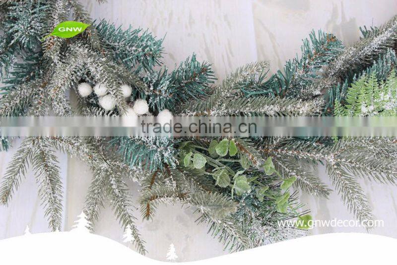 GNW CHGR-1607021 New design cheap silver christmas garland with white ball