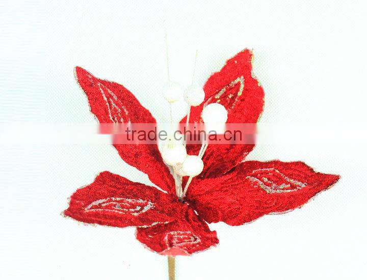 China factory supply crafts decorations artificial flowers making for home decoration for christmas market