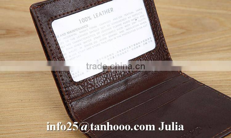 High quality genuine leather wallet/ travel wallet/men wallet