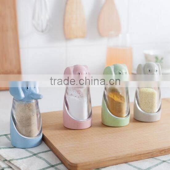 new products 2017 elephant shaped plastic spice bottles wholesale seasoning box