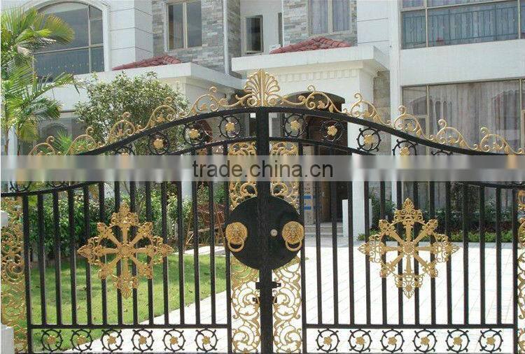 Bisini wrought iron double entry gate (BG90228)