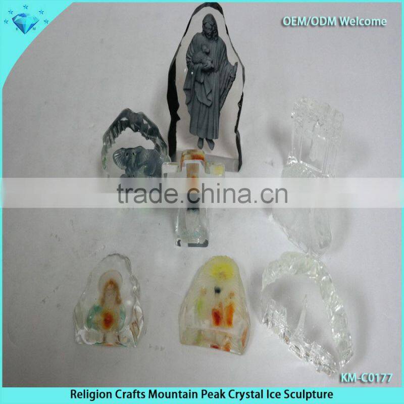 2014New design Religious crystal jesus