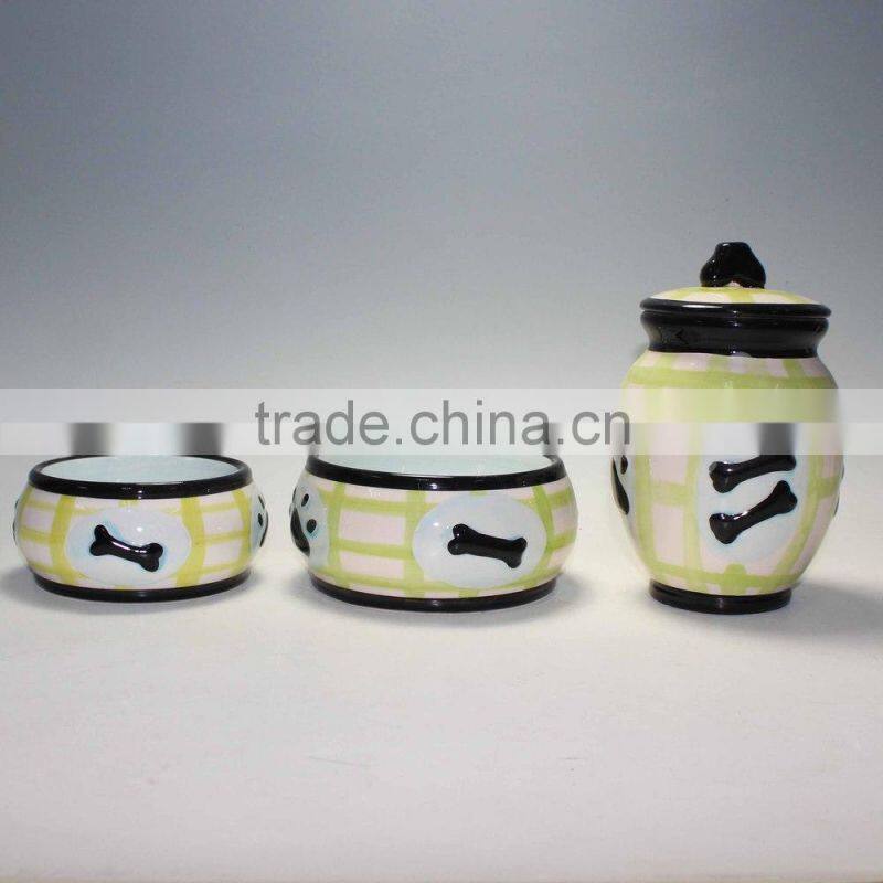 Ceramic Pet Food Container Dog Food Jar