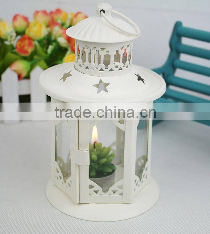 outdoor decorative house Style OEM Metal Lantern Candle Holders