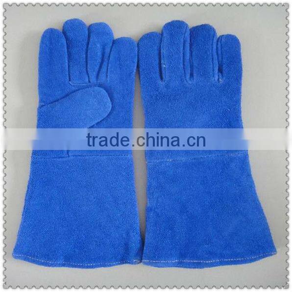 Grey Reinforced Palm Cow Split Leather Welding Gloves JRW41
