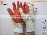 DDSAFETY 2017 Cotton Rubber Working Safety Glove 10 Gauge Bleach Cotton With Red Rubber Glove