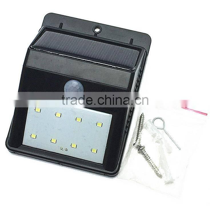 LED solar sensor wall lamp