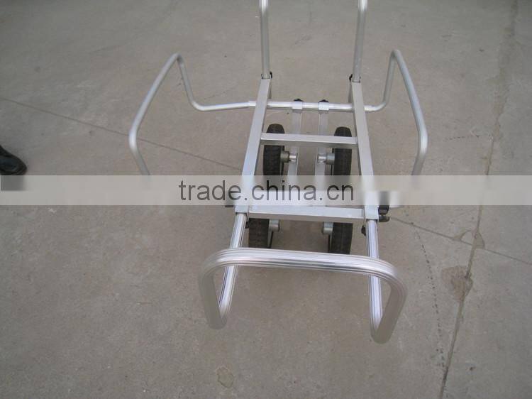 china aluminium four wheel folding platform hand truck