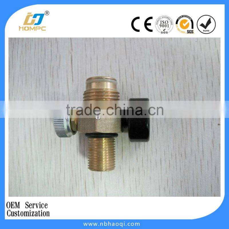 Paintball co2 valve without pressure gauge