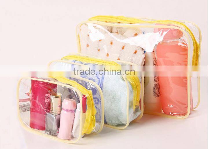 Candy clear pvc storage bag for toiletry