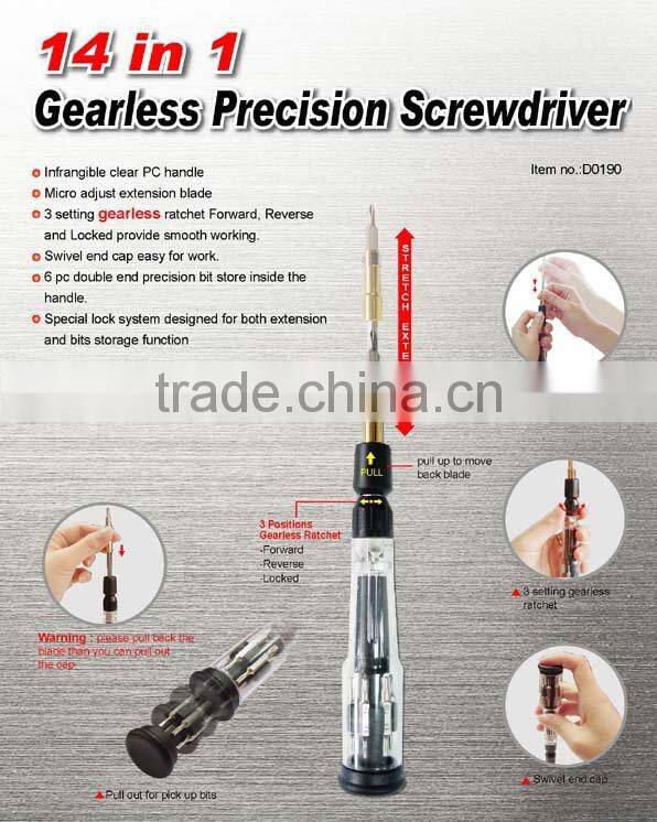 14 in 1 Gearless Precision Screwdriver