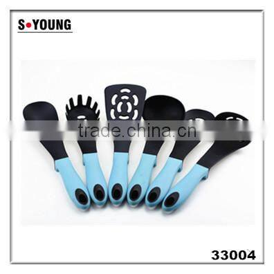 33004 6-Piece colorful nylon material kitchen utensil set, nylon kitchen tools, custom kitchen sets