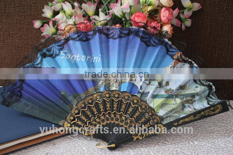 2014 Cheap spanish fabric folding fan