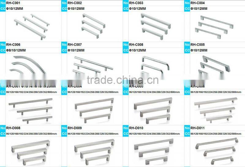 2" 12mm Solid Stainless Steel 201 T-Knob Drawn Pull 30020