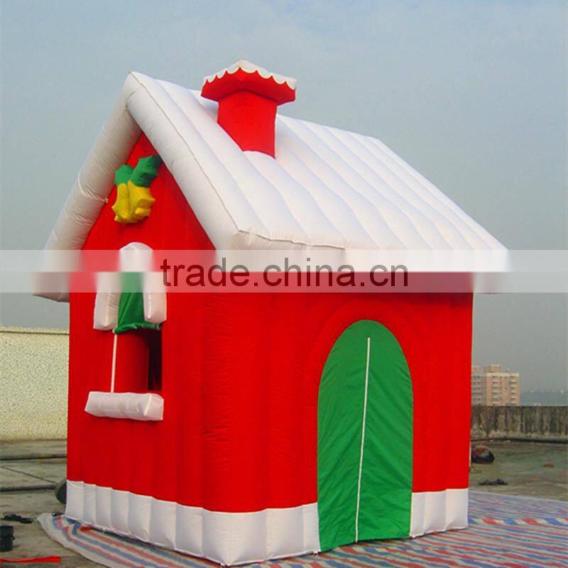 2016 best popular Inflatable Christmas Santas House with factory lower price
