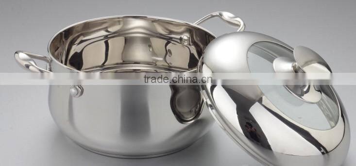 New Product Luxury Steel Pot Cookware Kitchenware Wholesale