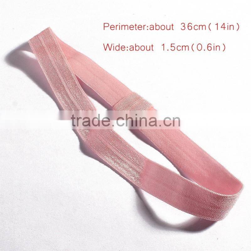 fabric handmade bow hair band for kid's hair accessories