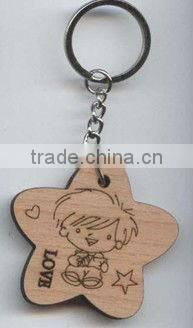 wooden keyring