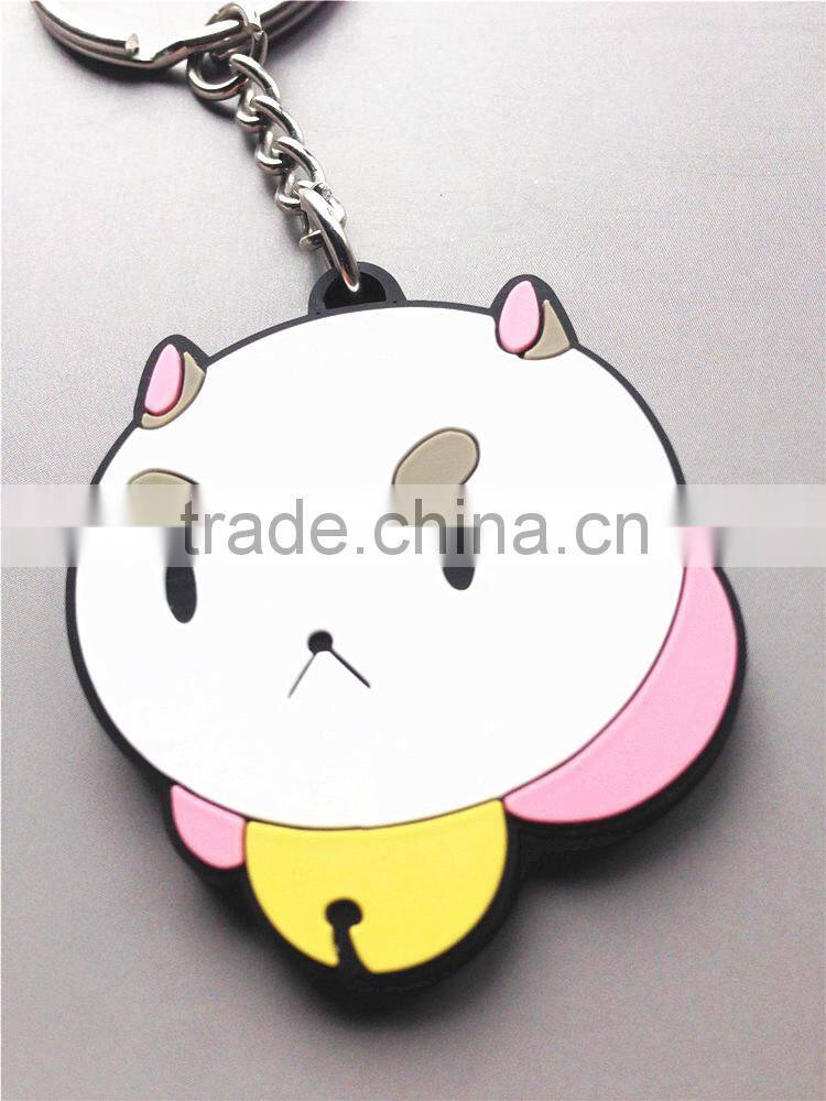 2016 Factory price custom rubber pvc keychain in China