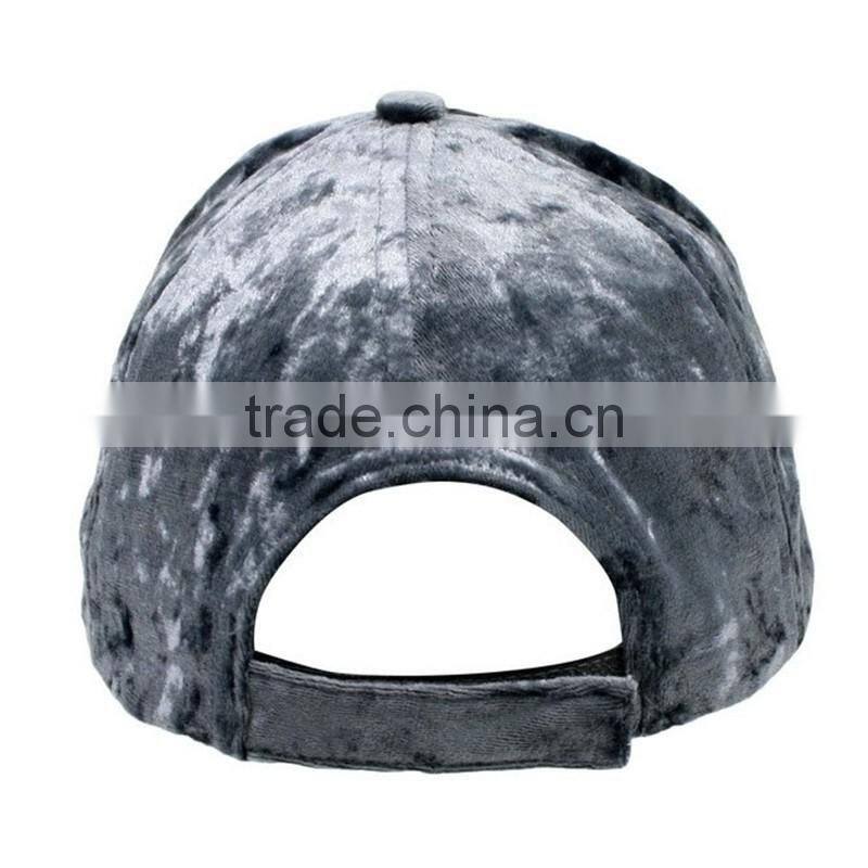Blank Fake Velvet Baseball Cap Custom Hats And Caps