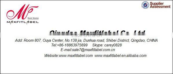 custom high quality garment clothing satin wash label printing