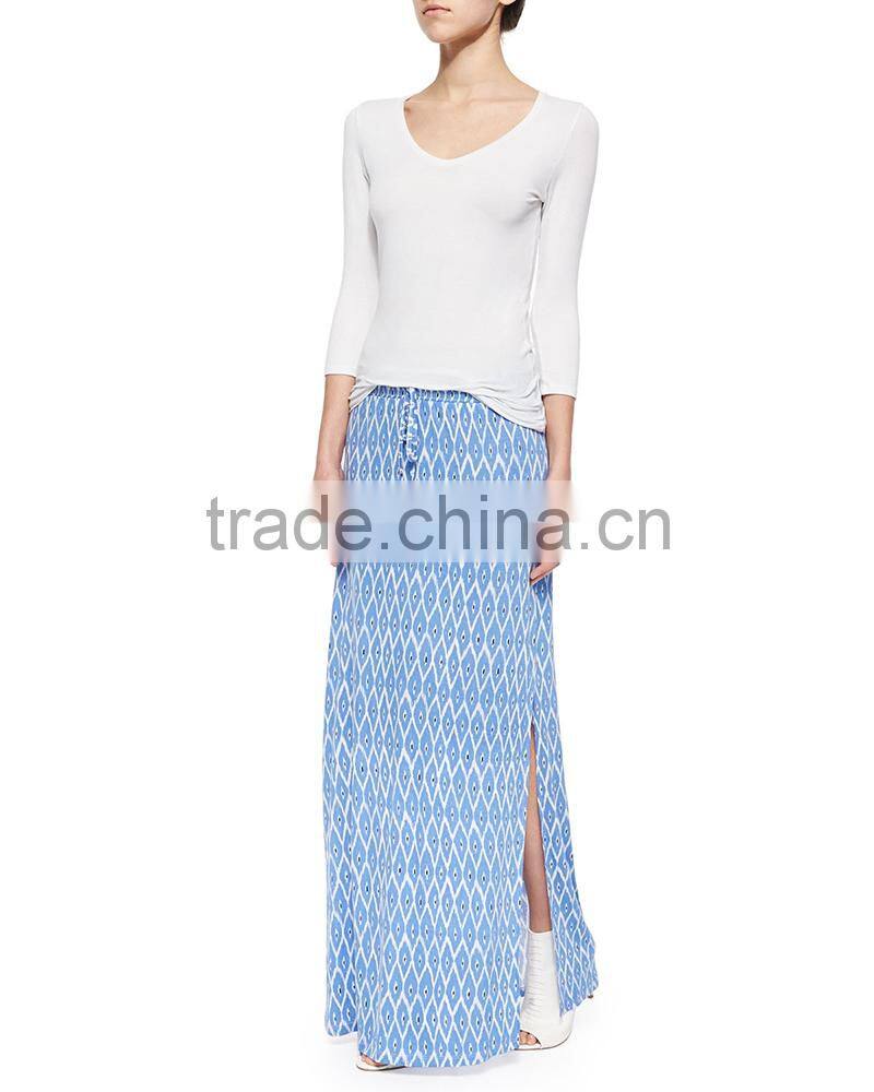 long skirt for women latest long skirt design printed skirt high side slit