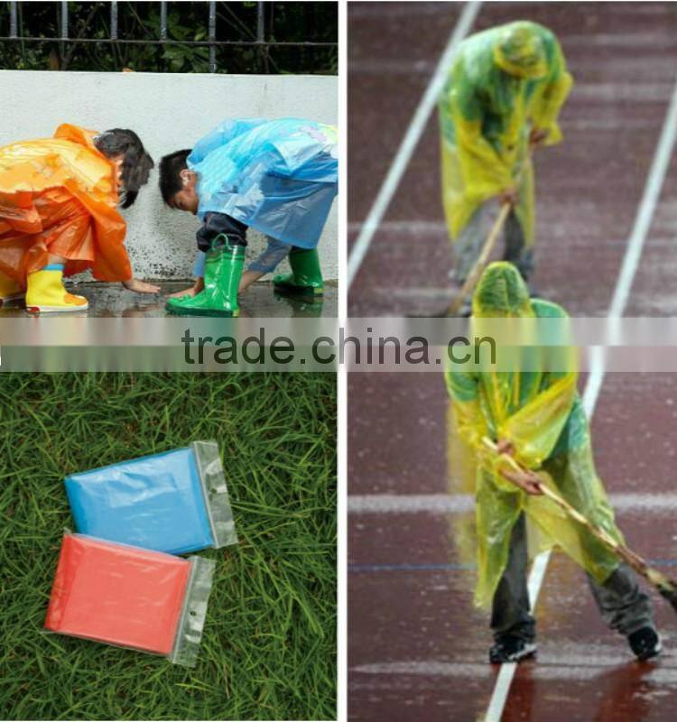 PE Disposable Yellow Half Sleeves Raincoat