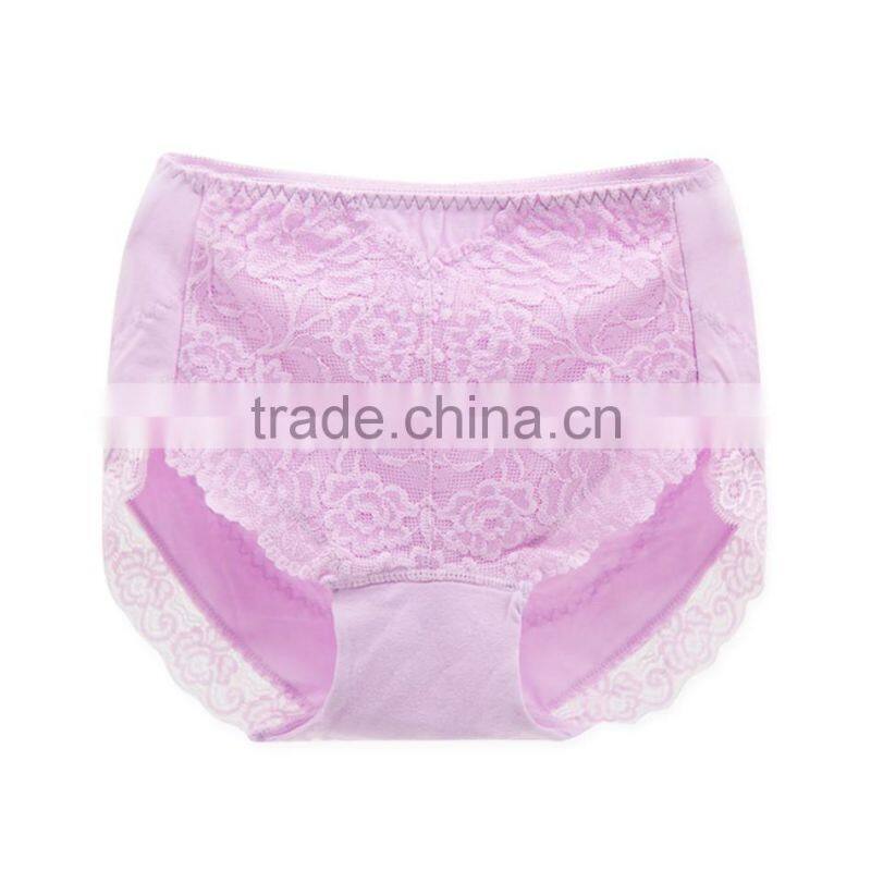 Professional Factory Custom High Quality 95% Cotton 5% Spandex with Lace Sexy Fancy Woman Underwear