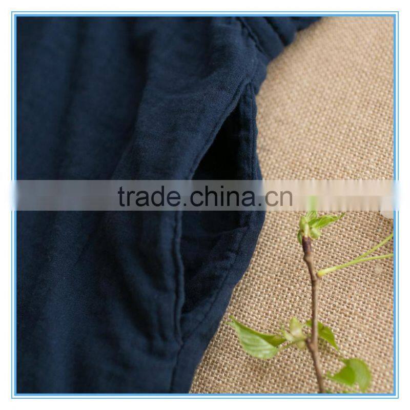 Spring And Summer Long Sleeves Double Layer Cotton Long Women Shirt