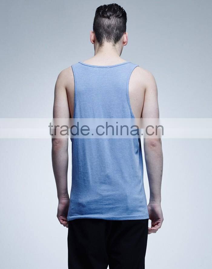 Men's plain custom loose dri fit tank top
