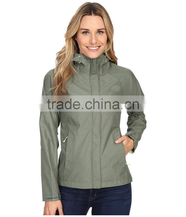 Women Lightweight Packable Waterproof Rain Jacket