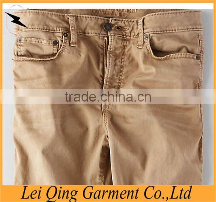 Mens 100% cotton skinny jeans new model jeans pants