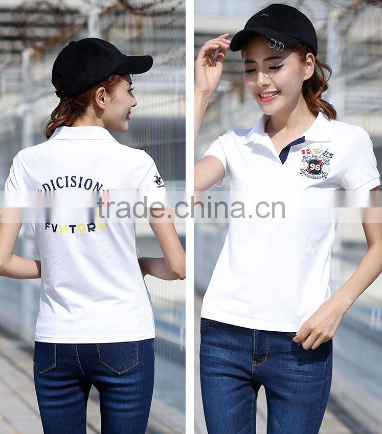 Top Good quality Popular Fashion t-shirt Polo womens design professional wholesale Polo shirts